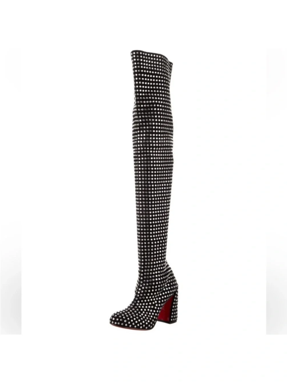 Christian Louboutin Strass Jane botta Crystal accent boots 9,995